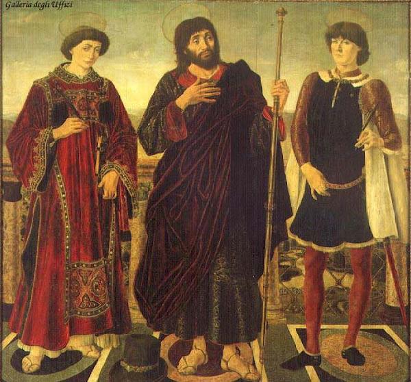 Antonio Pollaiuolo Altarpiece of the SS. Vincent, James and Eustace France oil painting art
